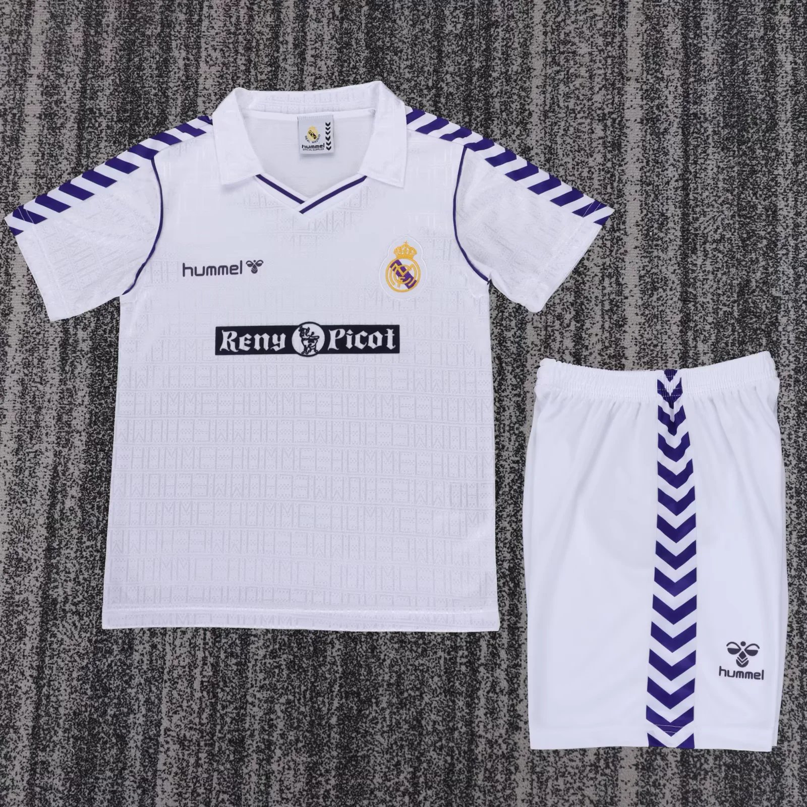 Kids-Real Madrid 89/90 Home Soccer Jersey
